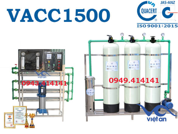 Hệ thống lọc nước đóng chai 1500l